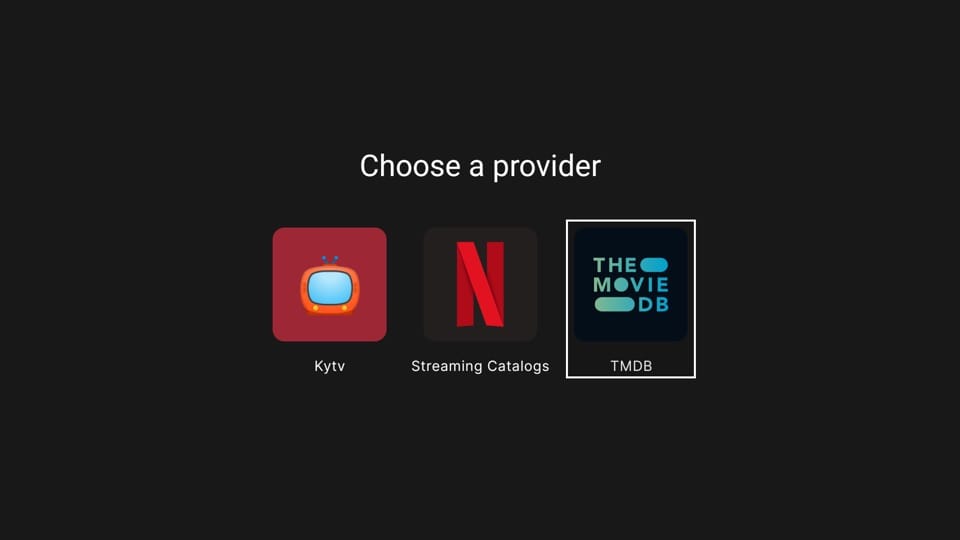 Provider selection in STV